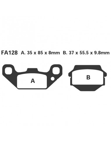 PASTIGLIE KAWA 250/350 QUAD