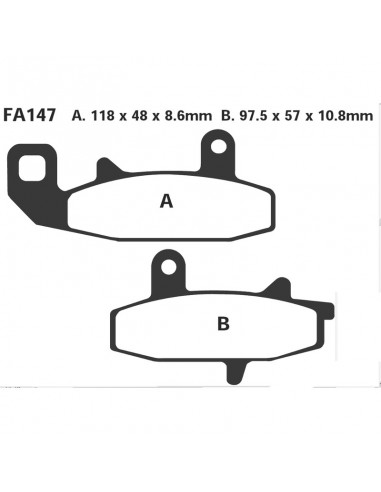 PASTIGLIE SUZUKI DR650/750/800ANT.