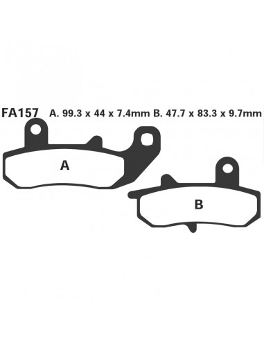 PASTIGLIE SUZUKI DR650/750/800POST.