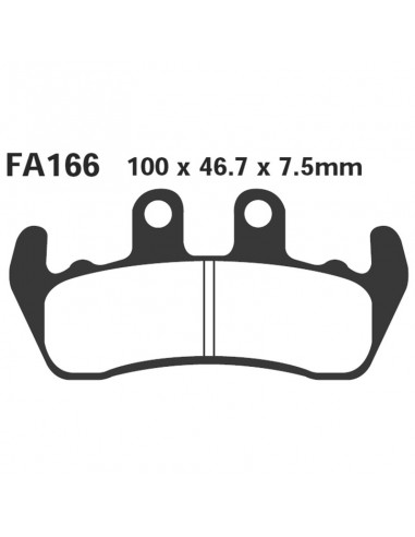 PASTIGLIE YAMAHA DT125 TENERE\'ANT.