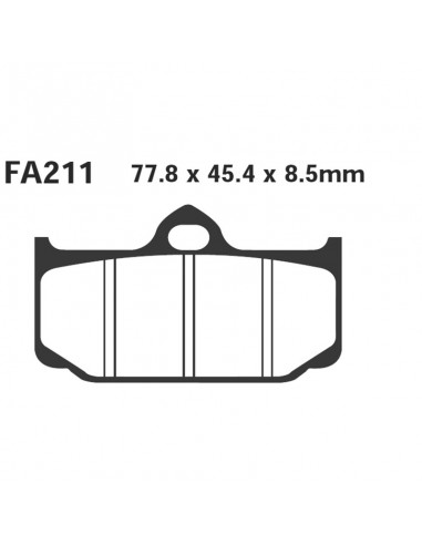 PASTIGLIE PINZA BREMBO 4 PIST.FA211