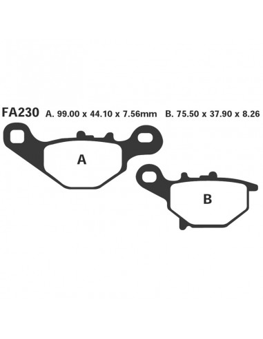 PASTIGLIE SUZUKI AN 125-UC 125ANT.