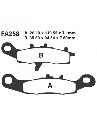 PASTIGLIE KAWA KX 80/85/100ANT.