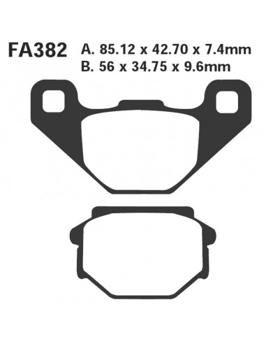 PASTIGLIE APRILIA MX 125 POST.