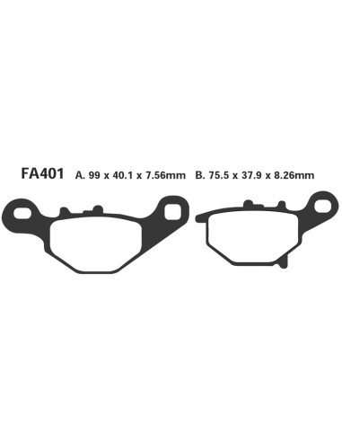 PASTIGLIE SUZUKI RM85 05-07POST.
