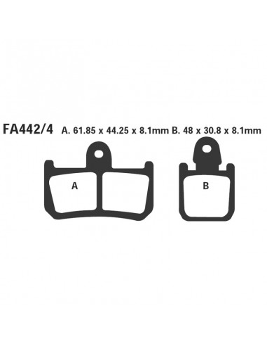 PASTIGLIE YAMAHA YZF R1 07-MT-01 07-...