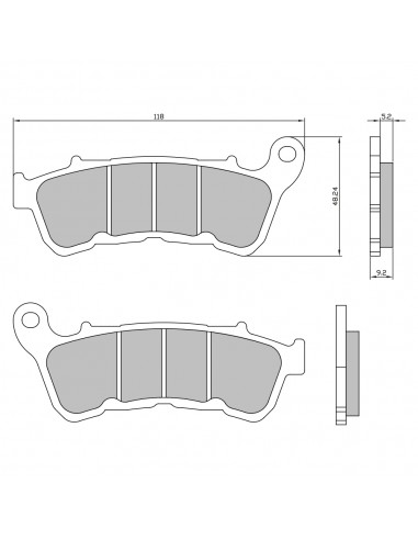 Coppia pastiglie anteriori Harley...