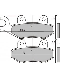 Coppia Pastiglie Suzuki Atv