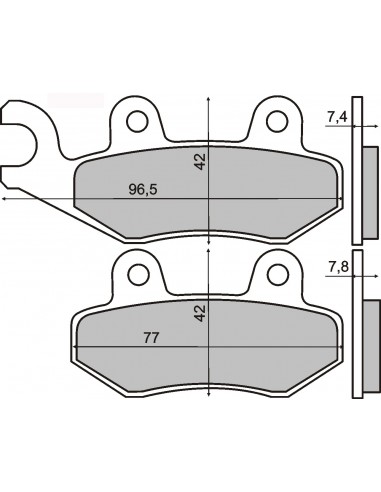 Coppia Pastiglie Suzuki Atv