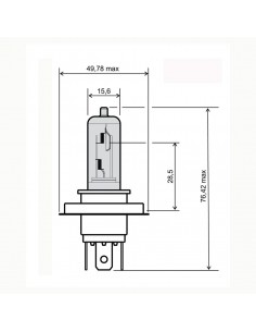 Lampadina blu hs1 12V 35/35W 2