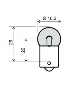Lampadina RMS 12V 10W BA15S... 2