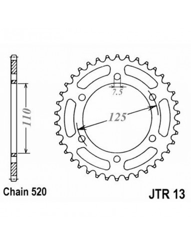 CORONA JT 13 z39 39 Denti, Acciaio...