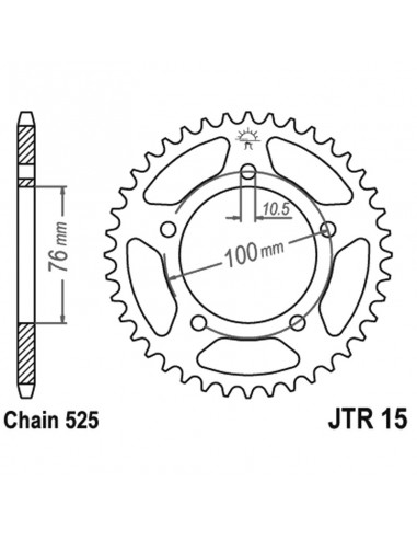 CORONA JT 15 z42 42 Denti, Acciaio...