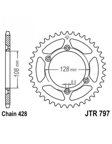 CORONA JT 797 z57 Suzuki DR-Z 125 11-...