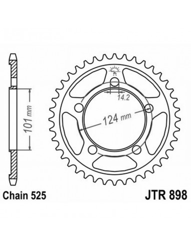 CORONA JT 898 z38 KTM RC8 /R 1190...