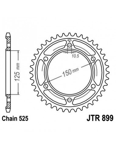 CORONA JT 899 z42 42 Denti, Acciaio...
