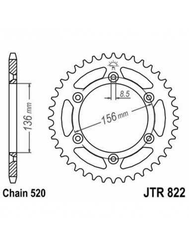 CORONA ALL.7075T6 JTA 822 z51BLK...