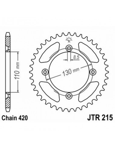 CORONA ALL.7075T6 JTA 215 z55RED...