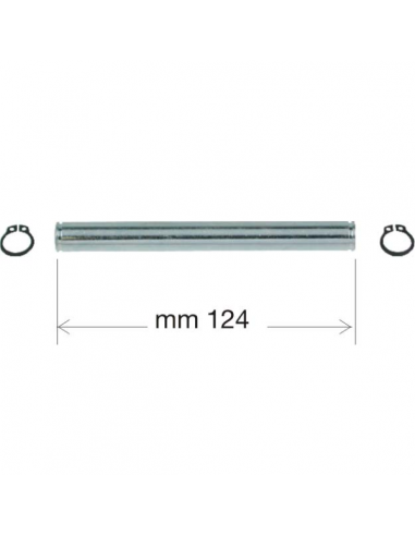 Perno cavalletto con seeger mm 124