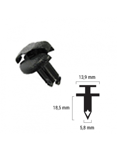 Rivetto in plastica Honda 90683-GAZ-003