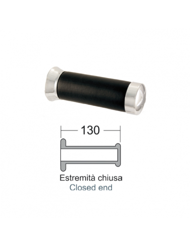Coppia manopole nere Custom in pvc