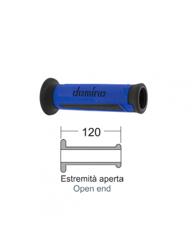 Coppia manopole Turismo blu-nero