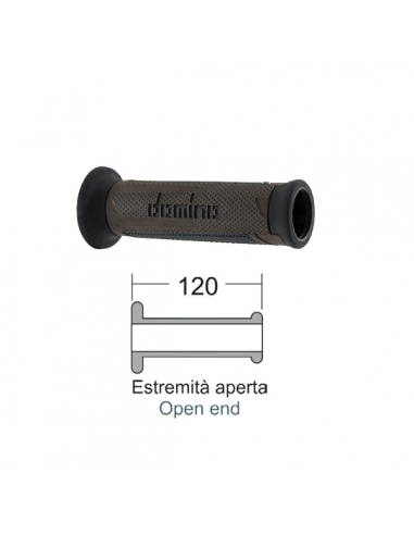 Coppia manopole Turismo marrone-nero