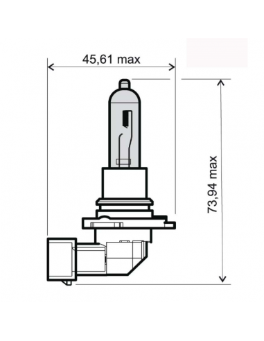 Lampadina bianca hb3 12V 65W