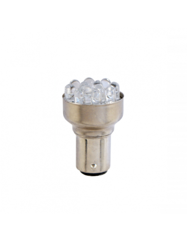 Lampadina blu 12V 12 led s25 ba15s