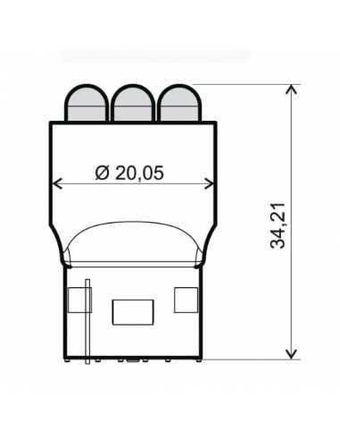Lampadina blu doppia intensit… 12V 6...
