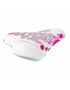 Sella LADY BIKE - bianco rosa