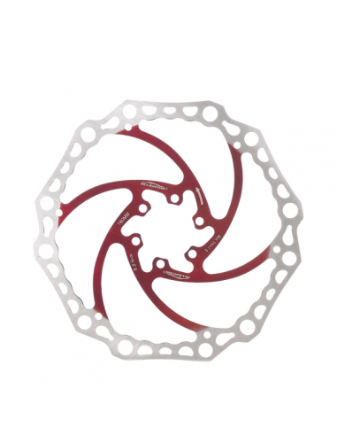 Disco freno CROWN X 180mm, colore rosso
