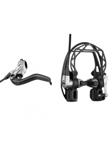 Kit freno HS33 R - Leva 2 dita, argento