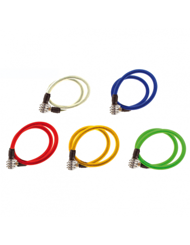 Lucchetto a cavo colorato 10x650mm...