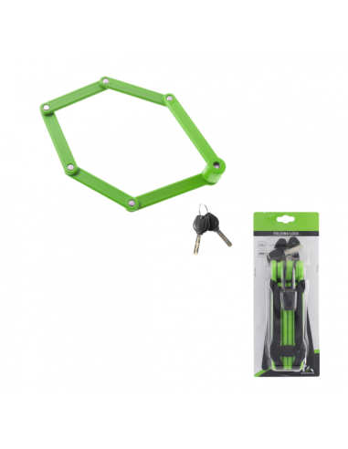Lucchetto pieghevole 840mm verde con...