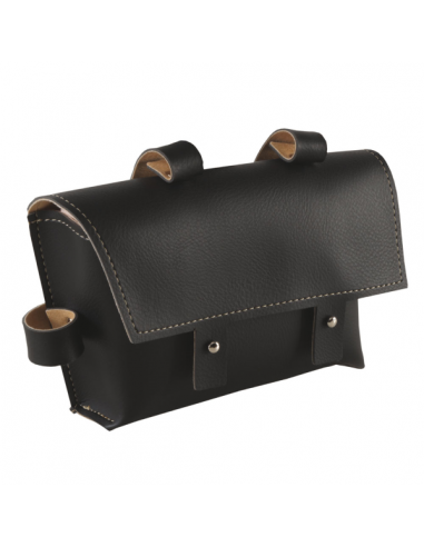Borsa telaio SPALLACCIO ECOPELLE - nero