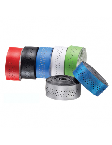 Coppia nastri manubrio FORATI - blu