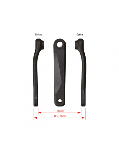 Coppia pedivelle E-Bike CK-220/IS -...