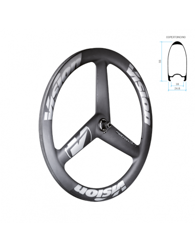 Ruota Anteriore METRON 3 SPOKE Carbon...