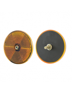 Catadiottro rotondo ambra...